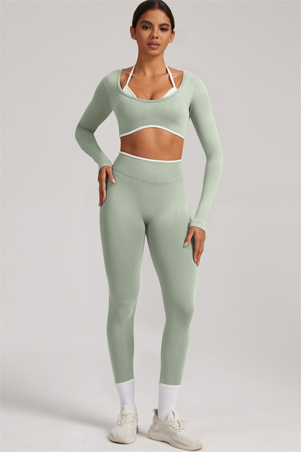 The Elevate New Long Sleeve Crop top