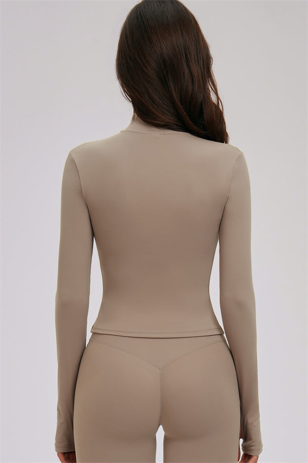 The Kinetic Zip Jacket Cross Back Sports Bra Leggings 3-Piece Set