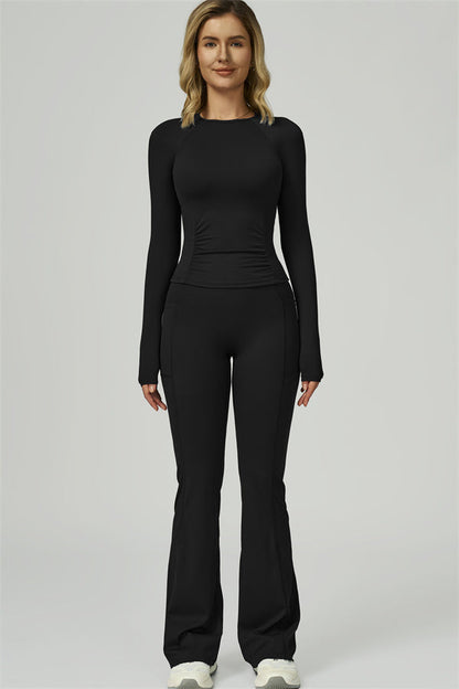 The FlexFit Active Top Flared Leggings 2-Piece Set
