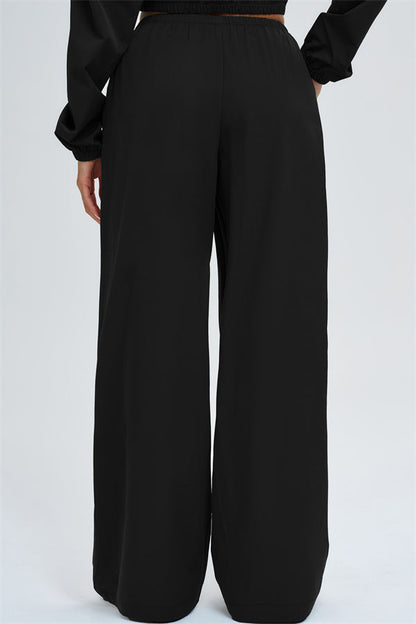 The Svelte UV protection Crop Hoodie Sweatpants 2-Piece Set