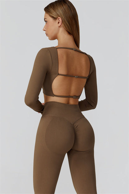 The Reign Long Sleeve Crop Top Leggings 2-Piece Set