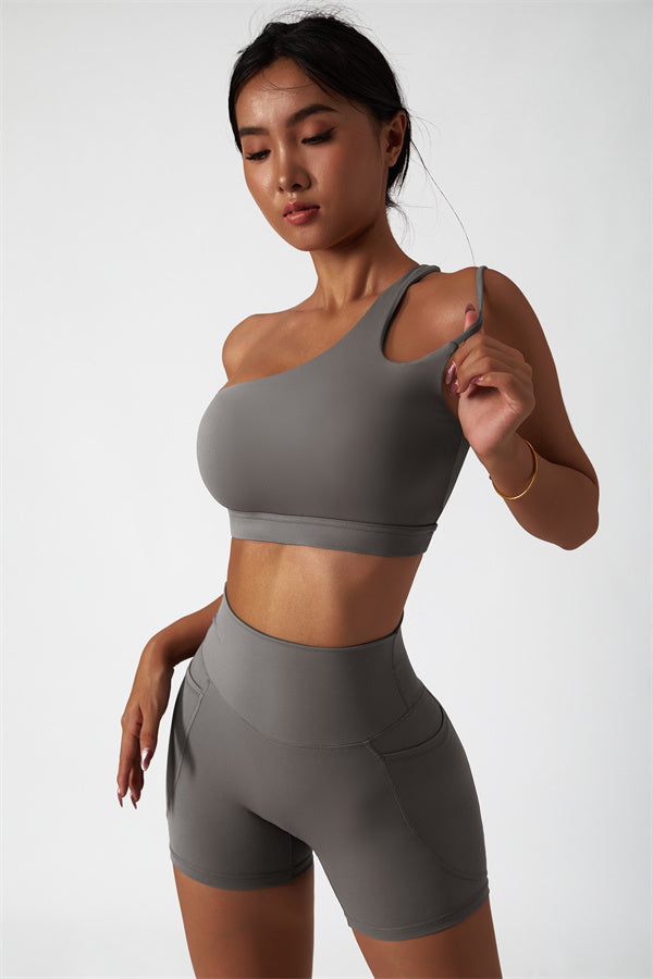 The Blissful Rose Sports Bra Shorts 2-Piece Set