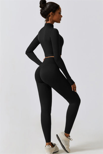 Juno Star Jacket Sports Bra Leggings 3-Piece Set