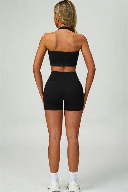 The Seraphine Halter Crop Top