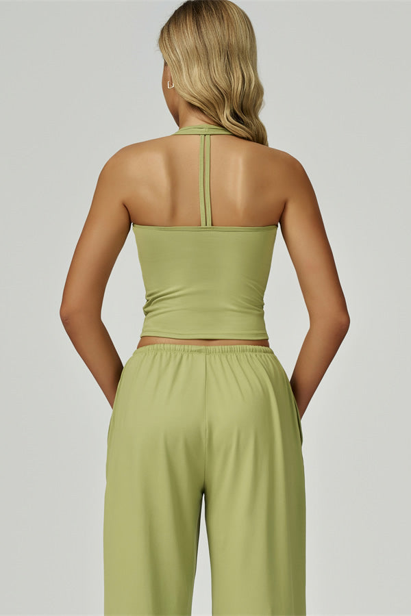 The Sprint Halter Tank Top Sweatpants 2-Piece Set