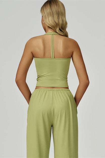 The Sprint Halter Tank Top Sweatpants 2-Piece Set