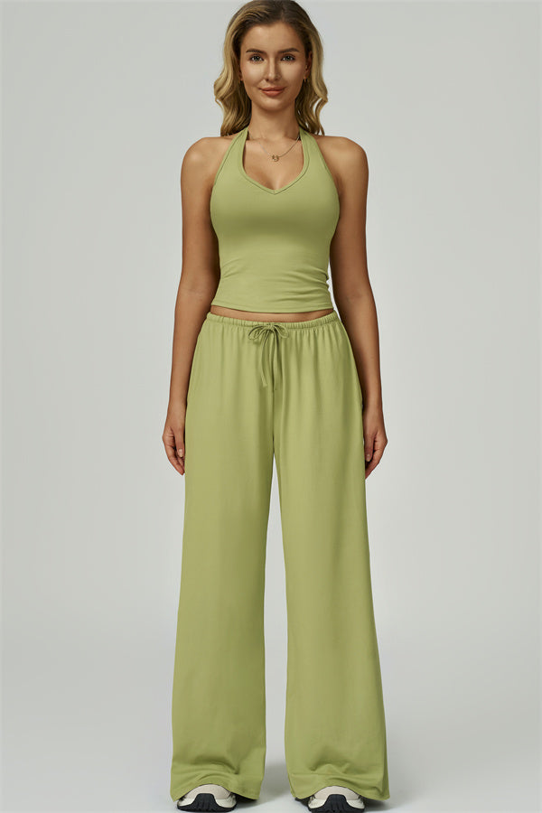 The Sprint Halter Tank Top Sweatpants 2-Piece Set