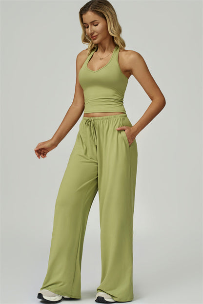 The Sprint Halter Tank Top Sweatpants 2-Piece Set