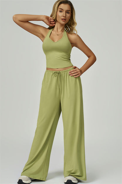 The Sprint Halter Tank Top Sweatpants 2-Piece Set