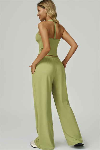 The Sprint Halter Tank Top Sweatpants 2-Piece Set