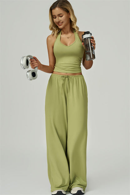 The Sprint Halter Tank Top Sweatpants 2-Piece Set