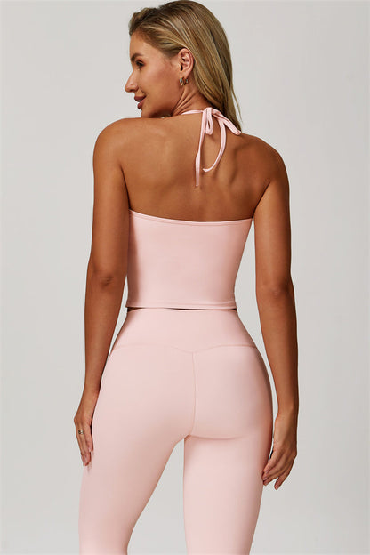 The Surge Halter Crop Top Leggings 2-Piece Set