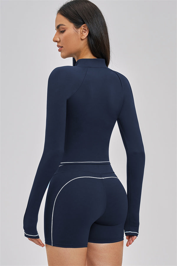 The Unbound Jacket Crop Top Shorts 3-Piece Set
