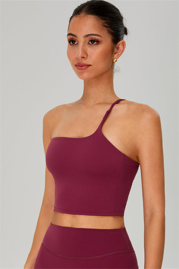 The Jewel One-Shoulder Crop Top Shorts 2-Piece Set