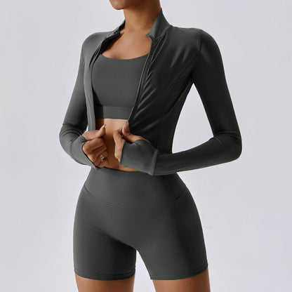A1 Outdoor Sports Skinny Yoga Clothes Suit Nude Feel Women Leggings