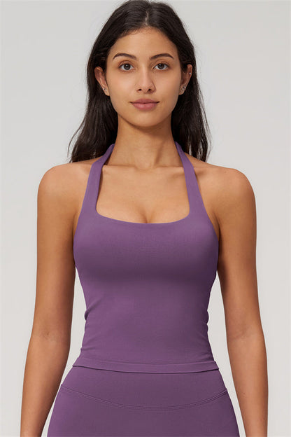The Empower Halter Crop Top Leggings 2-Piece Set