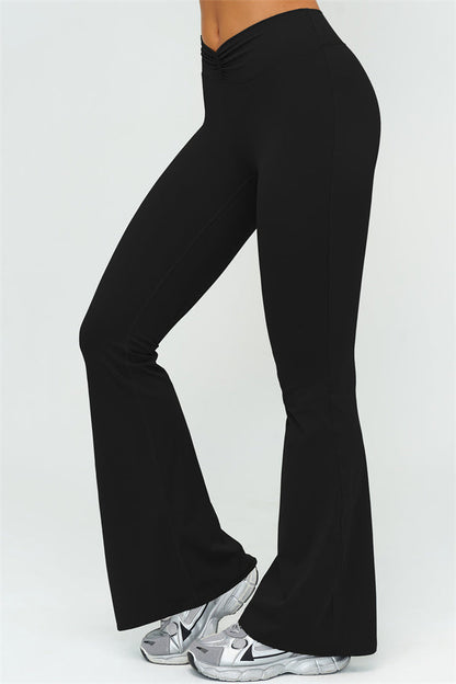 The Lushness Y-Back Sports Bra Flared Leggings 2-Piece Set