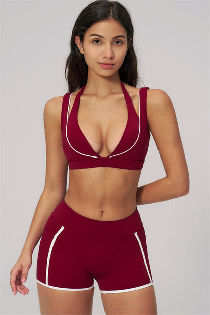 The Clarity Contour Line Sports Bra Shorts 2-Piece Set