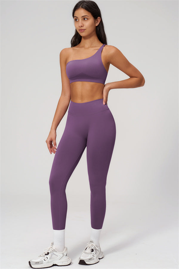 The Empower One-Shoulder Sports Bra Leggings 2-Piece Set