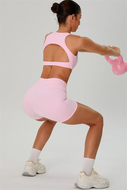 The Jewel Crop Top Crossover Shorts 2-Piece Set
