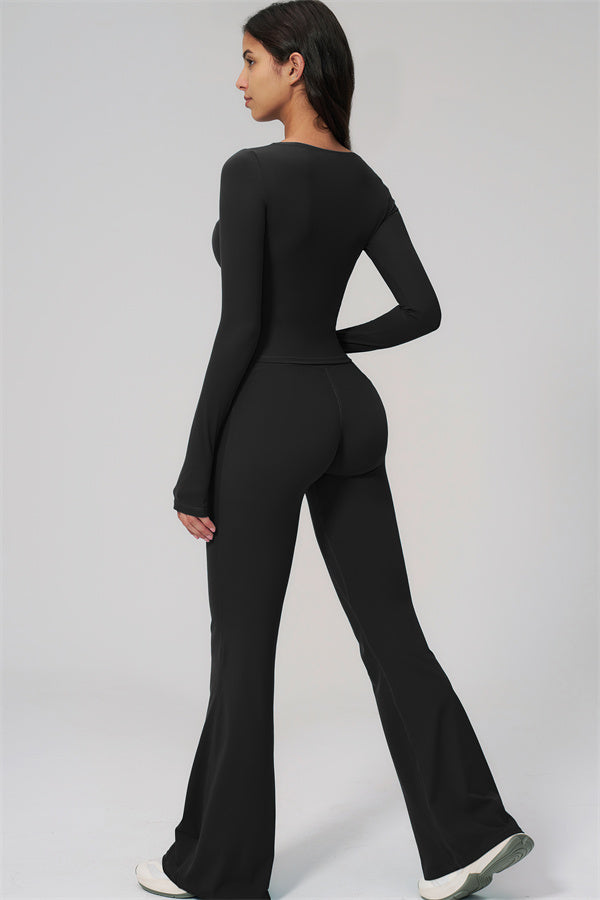 The Rapture Long Sleeve T-shirt Flared Leggings 2-Piece Set
