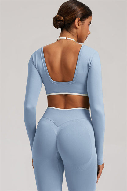 The Elevate Long Sleeve Crop top Leggings 2-Piece Set