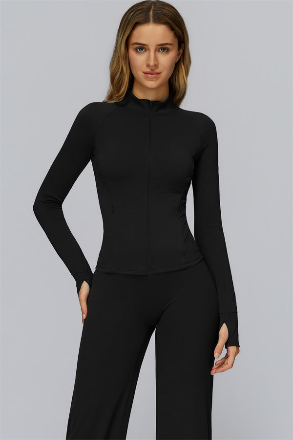 The FlexCore Pure Zip Jacket Flared Leggings 2-Piece Set
