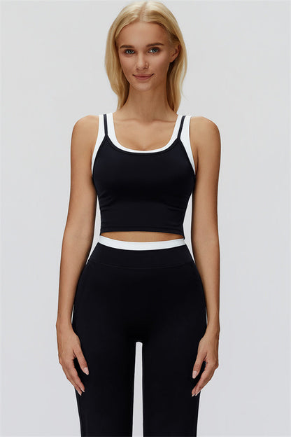 The Canyon Crop Tank Flared Leggings 2-Piece Set