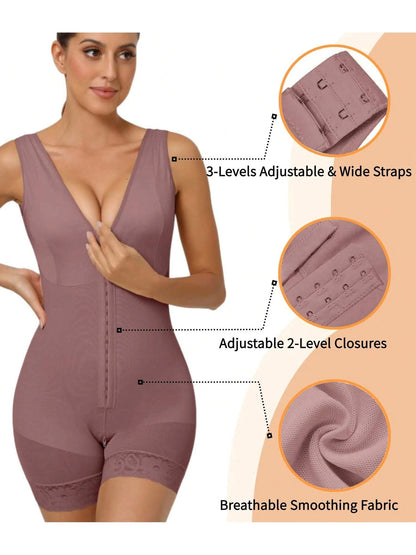 Fasjrixa Fajas Colombianas Shapewear for Women Tummy Control Post Surgery Full Body Shaper Butt Lifter with Zipper Crotch,corset tops for women,fajas colombianas moldeadoras