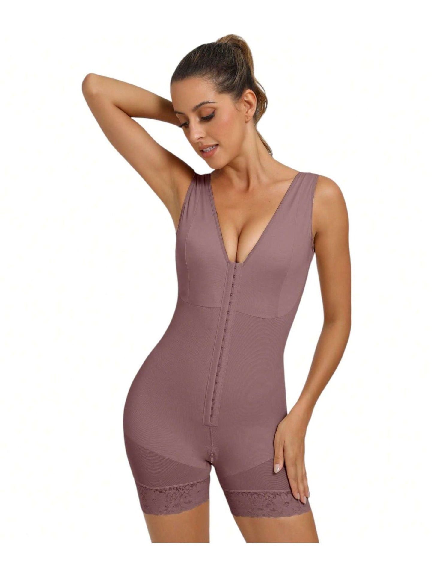 Fasjrixa Fajas Colombianas Shapewear for Women Tummy Control Post Surgery Full Body Shaper Butt Lifter with Zipper Crotch,corset tops for women,fajas colombianas moldeadoras