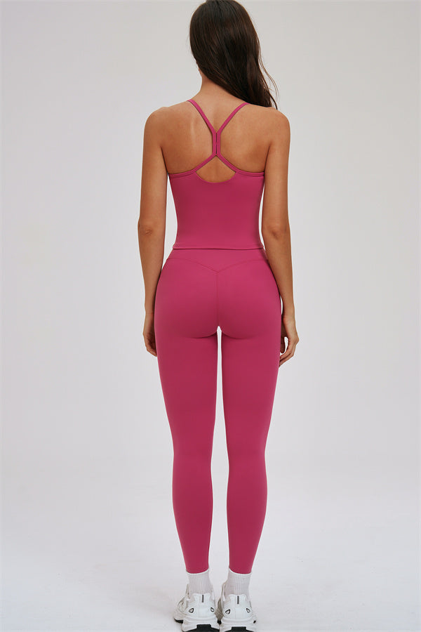 The Svelte Cross Back Tank Top Leggings 2-Piece Set