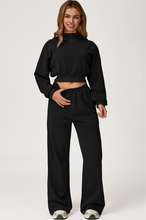The Axis Crop Hoodie
