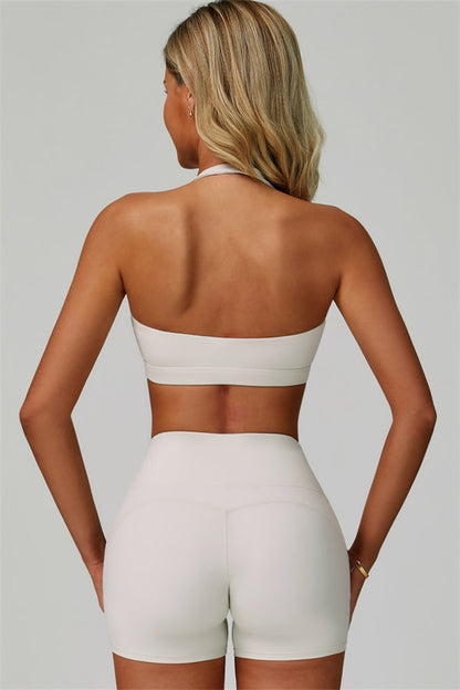 The Bold Halter Sports Bra Shorts 2-Piece Set