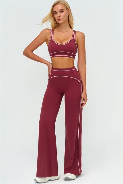 The Amara Sports Bra Flared Leggings 2-Piece Set