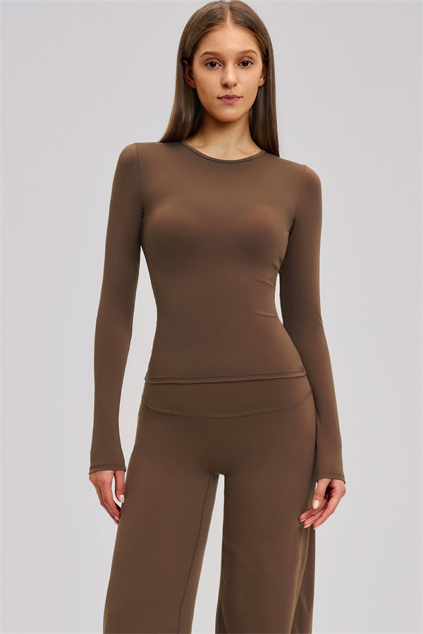 The Dynamic Long Sleeve T-shirt Straight Leg Pants 2-Piece Set