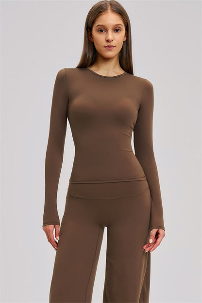 The Dynamic Long Sleeve T-shirt Straight Leg Pants 2-Piece Set