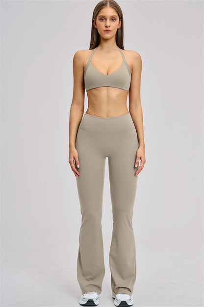 The Zestful Sports Bra Flared Leggings 2-Piece Set