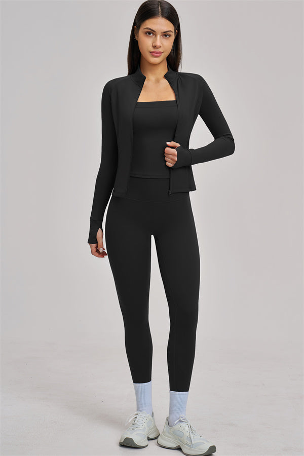 The Swoon Jacket Tank Top Leggings 3-Piece Set