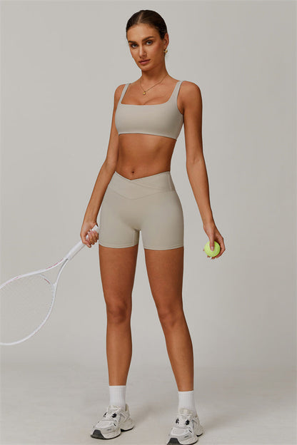 The Halo Sports Bra Shorts 2-Piece Set