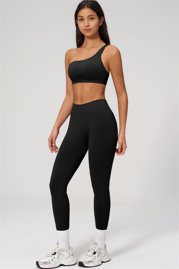 The Empower One-Shoulder Sports Bra Leggings 2-Piece Set