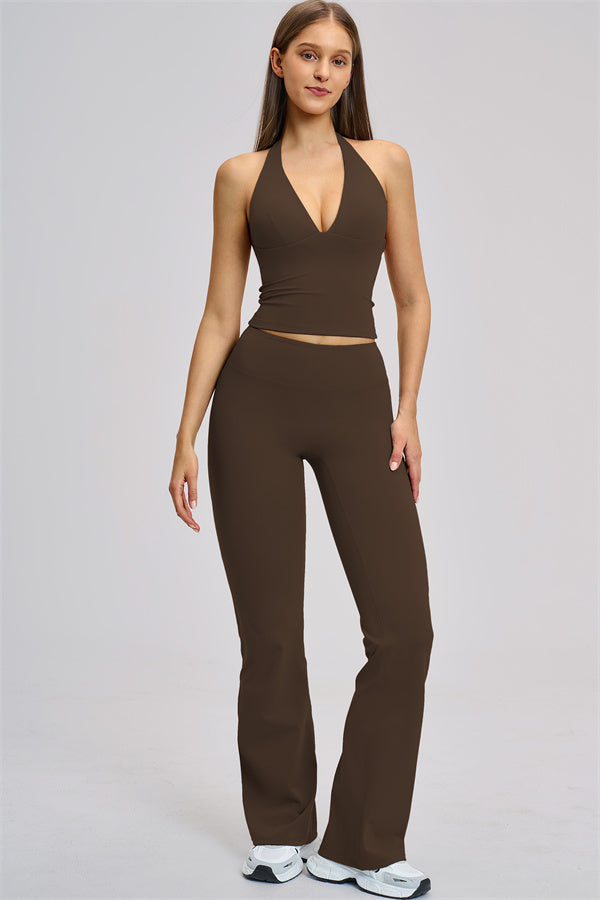 The Zestful Tank Top Flared Leggings 2-Piece Set