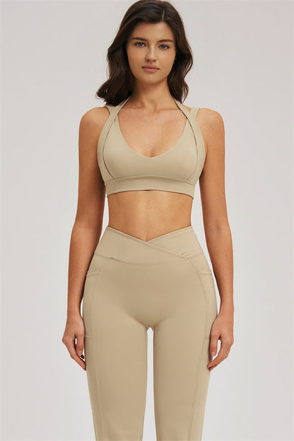 The Sizzle Sports Bra Flared Leggings 2-Piece Set
