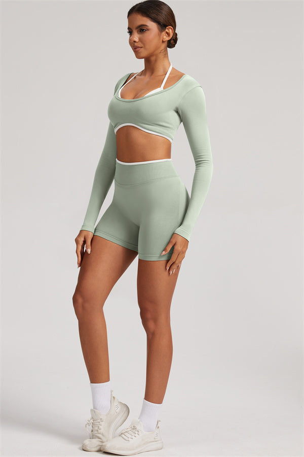 The Elevate New Long Sleeve Crop top