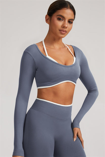 The Elevate New Long Sleeve Crop top
