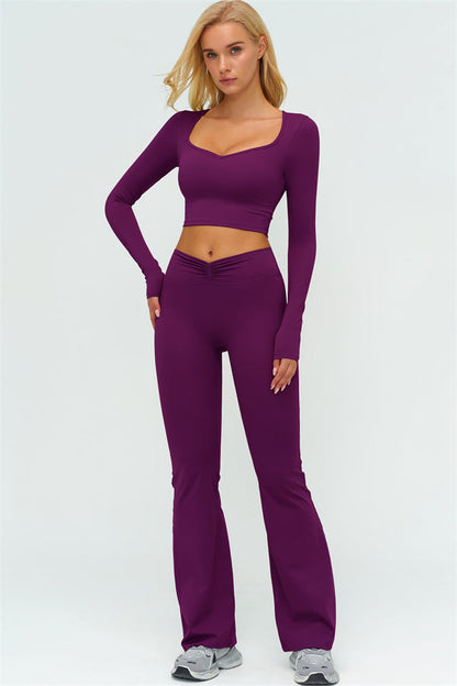 The Lushness Long Sleeve Crop top