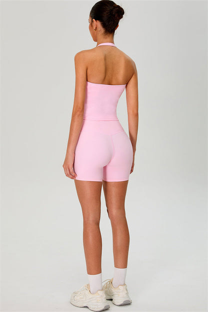 The Solid Halter Tank Top