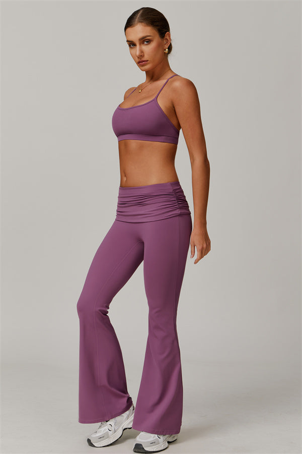 The Juno Star Sports Bra Flared Leggings 2-Piece Set