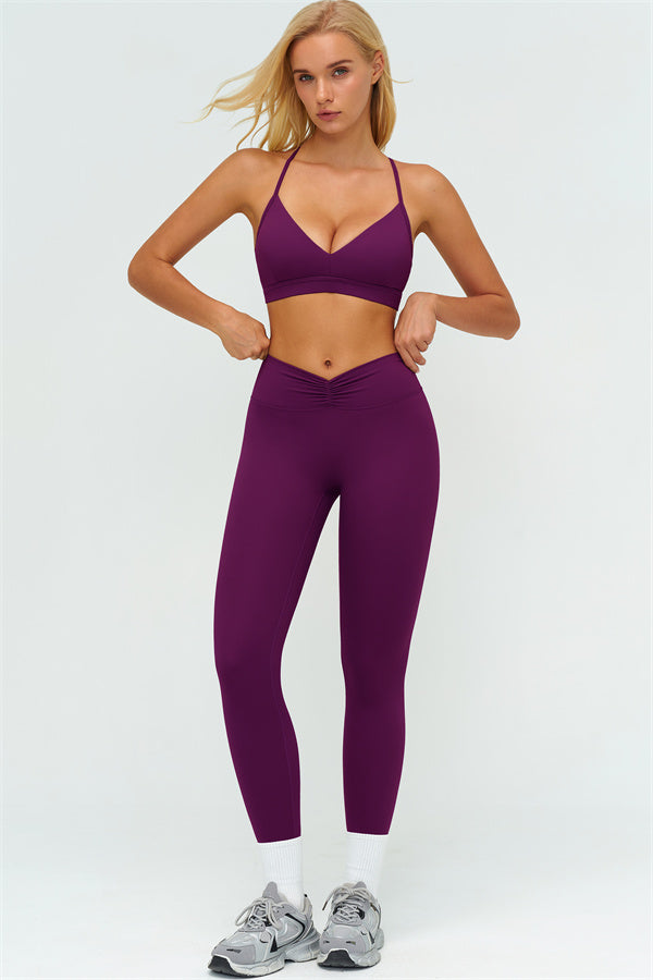 The Lushness Y-Back Sports Bra Leggings 2-Piece Set