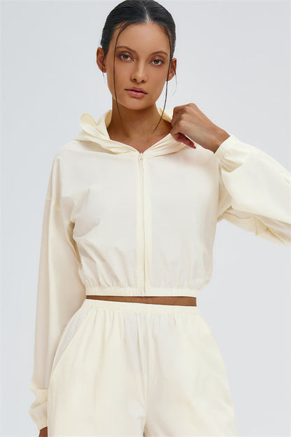 The Svelte UV protection Crop Hoodie