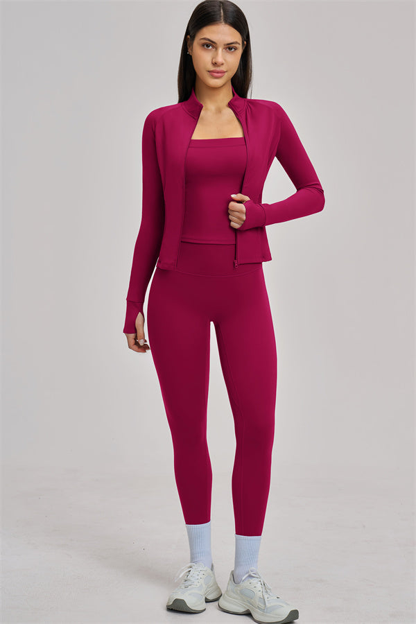 The Swoon Jacket Tank Top Leggings 3-Piece Set